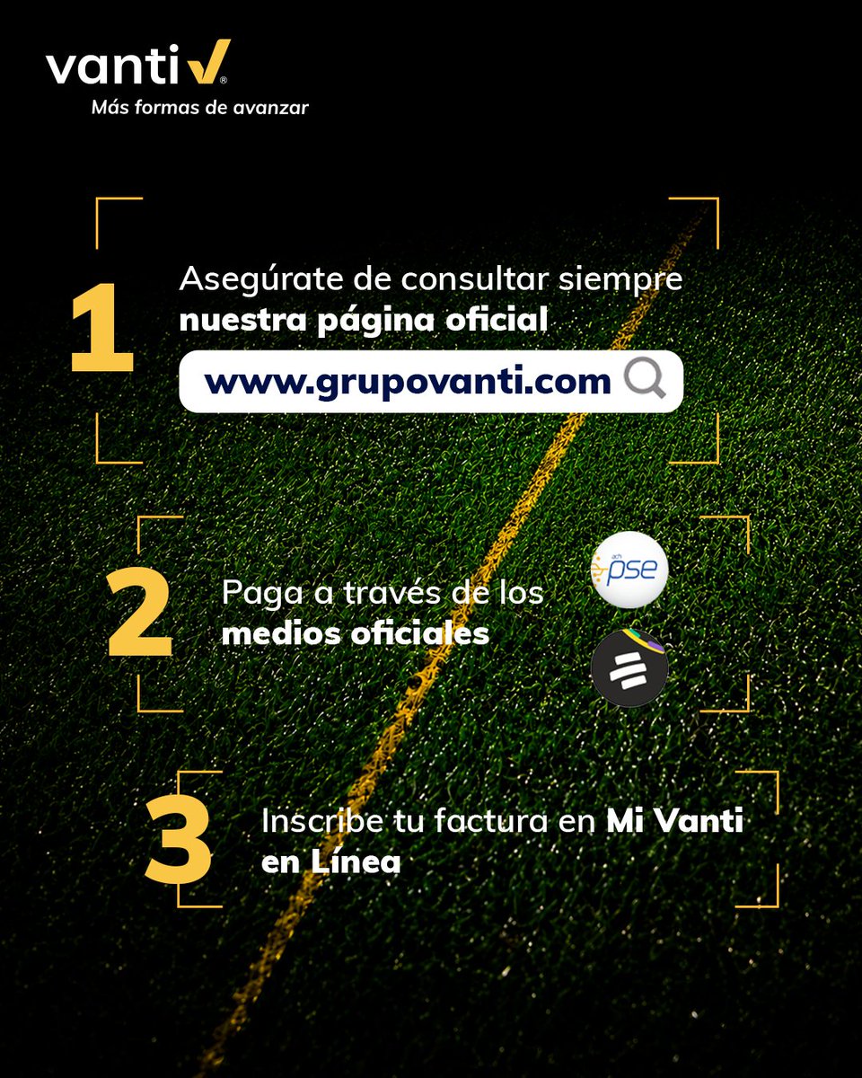 grupovanti's tweet photo. Mantente siempre atento a cualquier tipo de fraude en línea 👀 Recuerda que hay personas inescrupulosas listas para robar tus datos, tu dinero y tu tranquilidad 😬
Sigue en la jugada y marca tus mejores goles navegando seguro con Vanti ⚽️🙌
.
#Vanti #Fútbol #Phishing https://t.co/RQ7CtLTPJ0