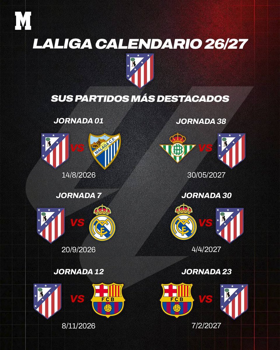marca's tweet photo. LaLiga tiene 380 partidos, pero seguro que estos los quieres tener muy en cuenta 😜 https://t.co/ZFEU3kiluZ