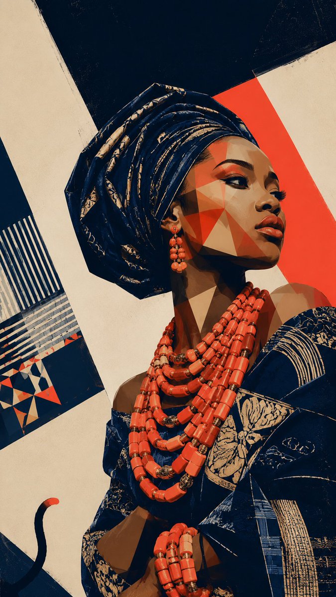 Afrofuturist Yoruba Regal Portrait