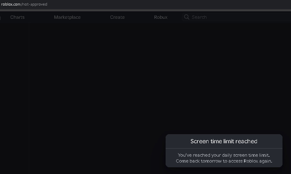 HmRobloxIsDed's tweet photo. Vng, i know the rule but are yall implying it too strict?
if you play over 180 minutes it will lock your account like a deleted/banned account, you cant access anything, roblox studio included, also all of the games are banned now on this "Powering Imagination" platform fully. https://t.co/toZyPPKur8