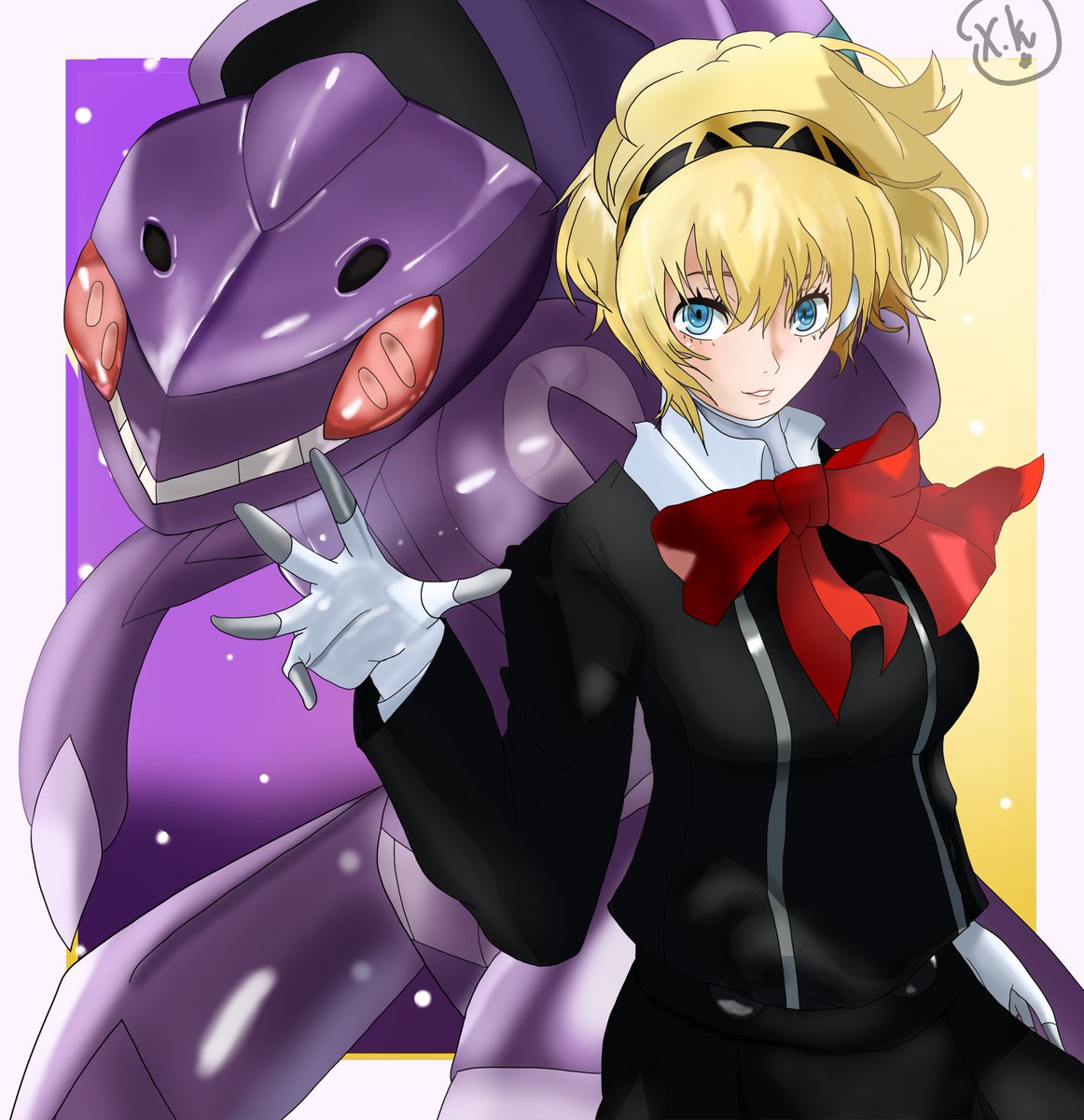 XKashhikiari's tweet photo. Pokemon Trainer Aigis wants to battle!💛
#Persona3 #Persona3Reload #ペルソナ3 #Aigis #Genesect #pokemonㅤㅤㅤ https://t.co/adHhLptZlQ