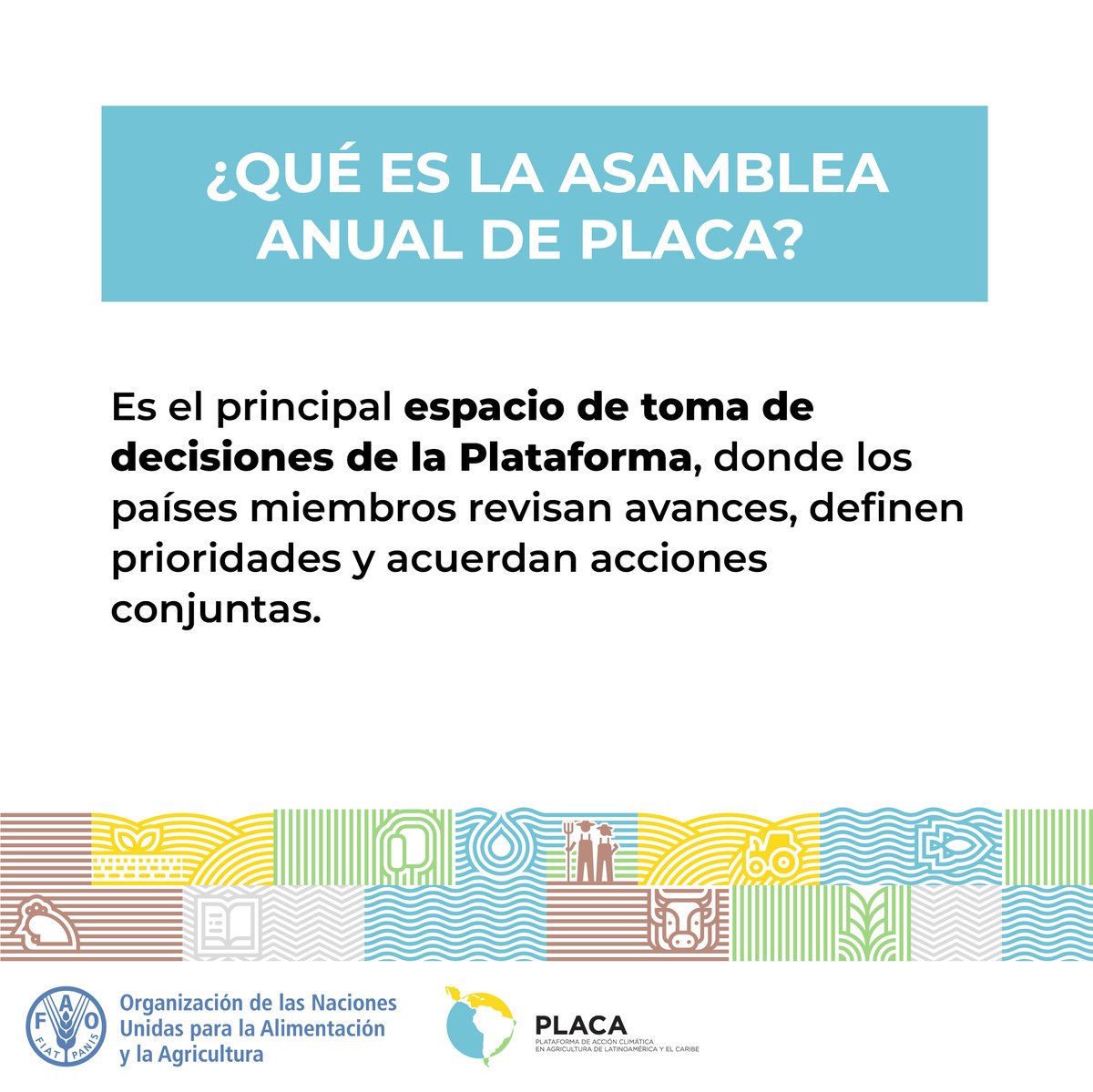 FAOMexico's tweet photo. 📌 Durante la Asamblea Anual de #PLACA2026, los países miembros aprobarán el plan de trabajo para el próximo período, abordarán prioridades regionales en acción climática y fortalecerán su articulación rumbo a la #COP31.
 
Sobre PLACA: https://t.co/tmQ4Lr8Fa3 https://t.co/7miDO6HD00