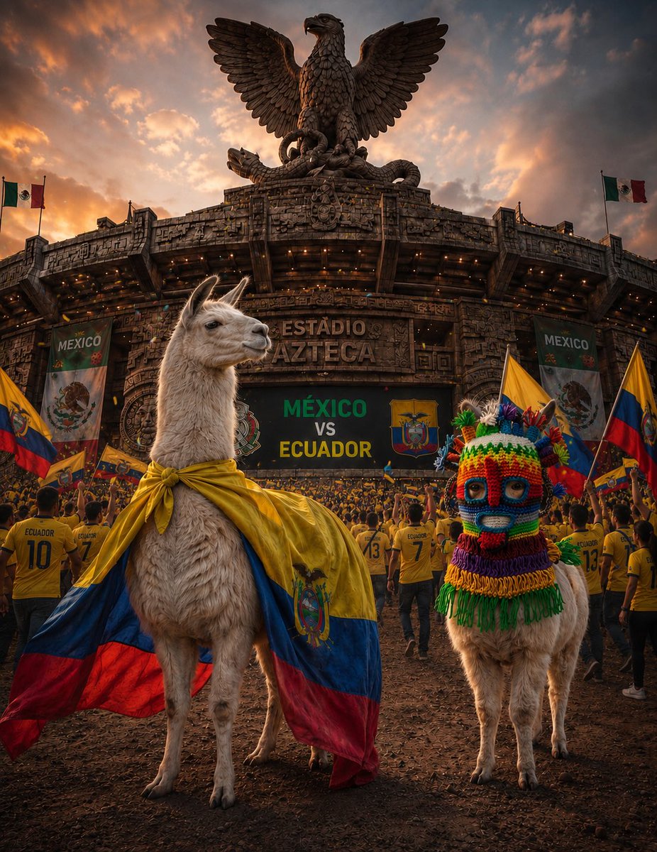 ElJhonatanEc's tweet photo. Hoy #Ecuador hará historia en el estadio Azteca. #mundialdefútbol2026 #mexicovsECUADOR https://t.co/ZkccajiDdG