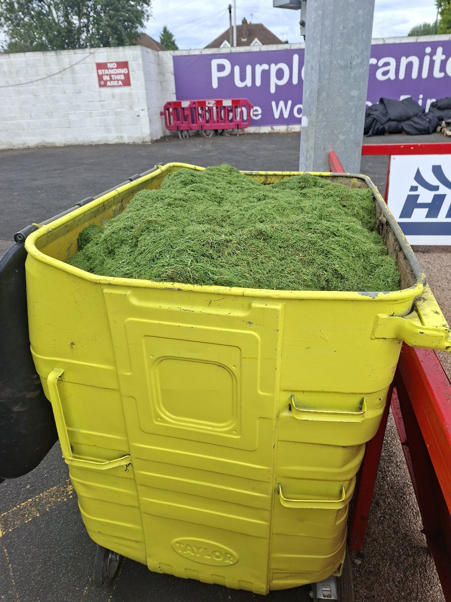 groundsperson77's tweet photo. PITCH UPDATE!! MONTH ON. plenty of work @khfcofficial. First cylinder cut and fertilised. #newpitch #newseason https://t.co/A3rwe3txIK