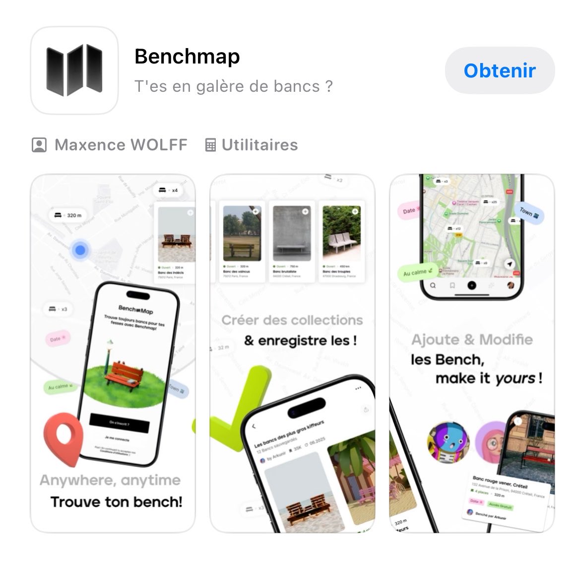 maislina_'s tweet photo. APRÈS DES MOIS D’ATTENTE : 

Benchmap dispo sur l’app store 😝

3,2,1 benchez : https://t.co/dh5idv7EhV https://t.co/nin0khiMBI