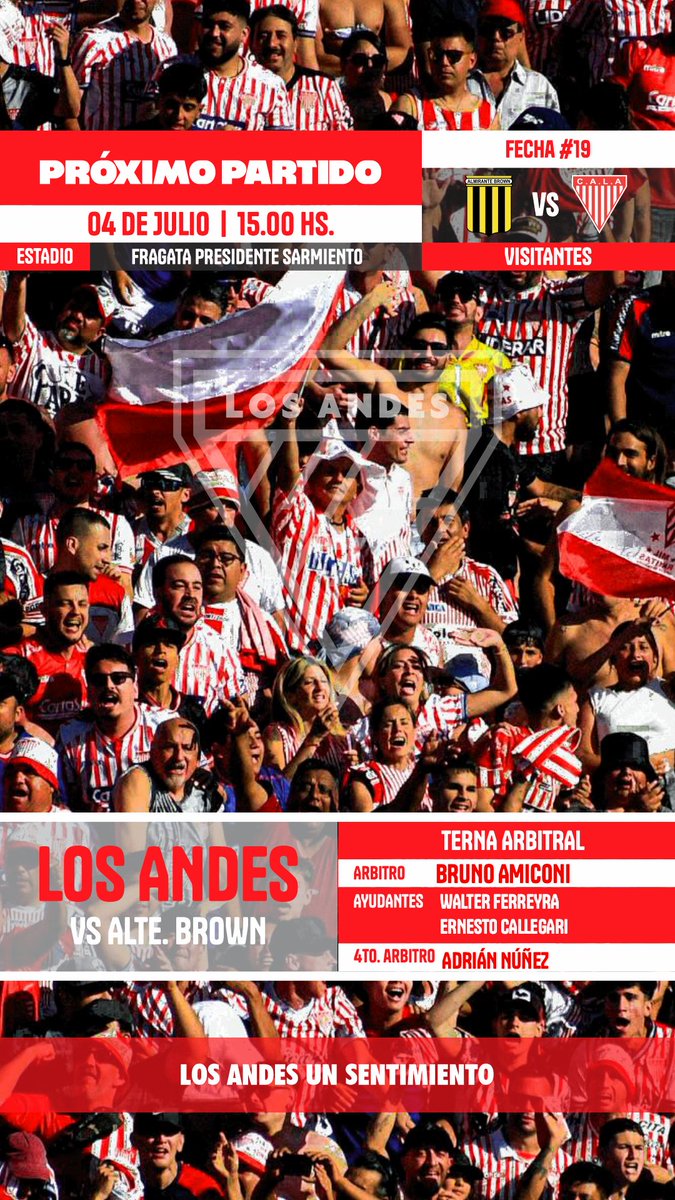 LA_sentimiento's tweet photo. #LosAndes #Arbitro Próximo partido https://t.co/XAttW6Vqti