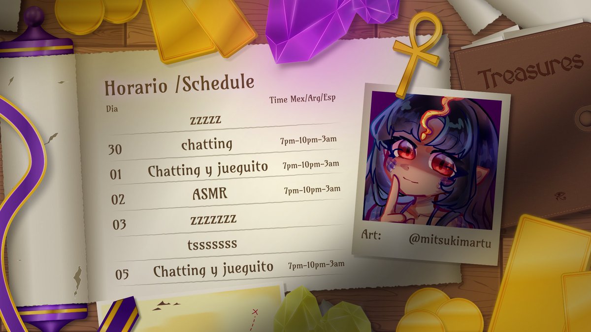 NayaOnuphyrus's tweet photo. ╭──✧🪷Schedule // Horario🪷✧──╮  

No se bien que hacer esta semana asi que chatting y lo que se de ♥

·𓋹 Mírame en 𓋹· 
⤷ ❤️https://t.co/FCwKxEY4ig
⤷ 💜https://t.co/Ce1MyqR8V1

·𓋹 Apóyame en 𓋹· 
⤷  https://t.co/TJaJWstAK6 https://t.co/jbScBRpebJ