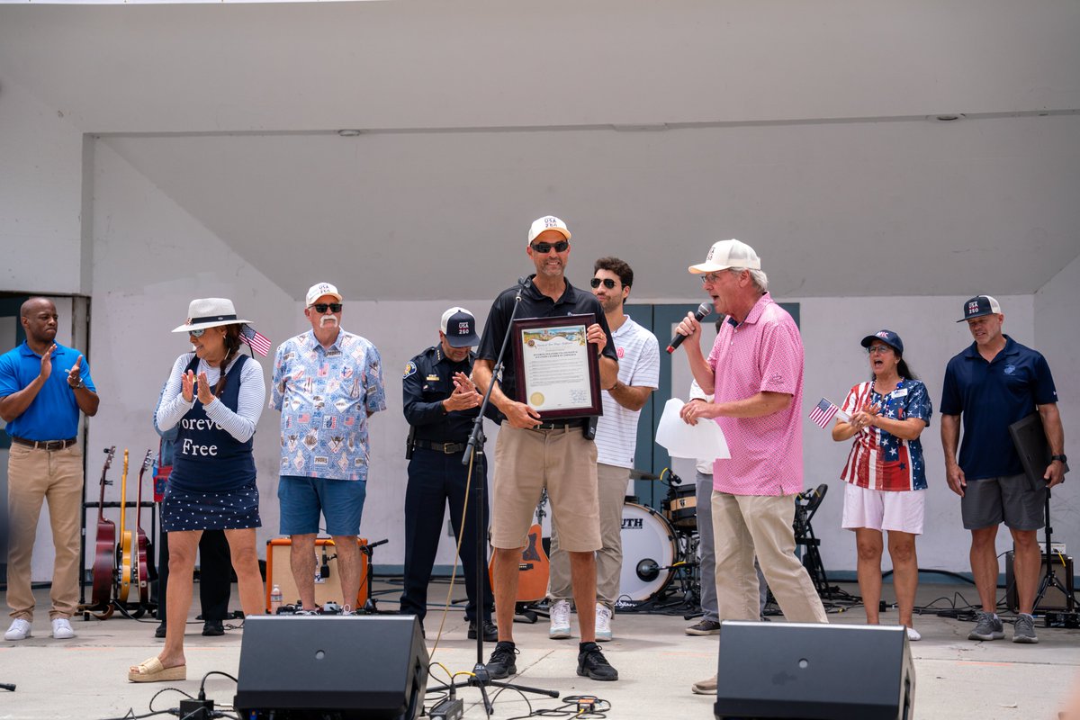 jim_desmond's tweet photo. What a weekend, North County.

We came together to celebrate America turning 250, and you brought the energy.

Thank you to all the families and friends who came out. The kids, the grandparents, the neighbors you ran into in the crowd. You made the day.

Live music. Local food. First responders and veterans front and center. Community everywhere you looked.
This is what we are all about. Showing up for our country and for each other.

What a great day. Thank you, North County. 🇺🇸