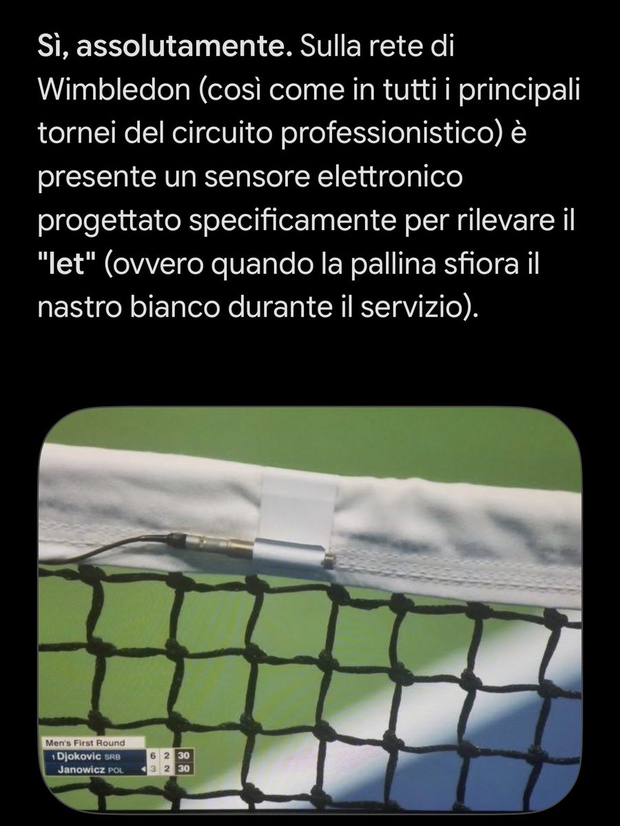 R_o_b_y___'s tweet photo. A #Wimbledon  il sensore sulla rete, c’è ! @SkySport 
Così dice #Gemini 
#WawrinkaBerrettini https://t.co/5hWo3W6ZZd