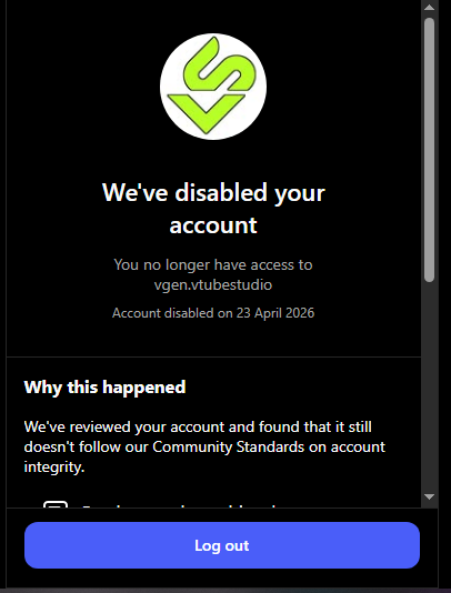 vtuber_kat's tweet photo. Hi @instagram, my account @vgen.vtubestudio was disabled for "account integrity." I believe this was a mistake made by the automated system. My appeal was rejected, but I kindly request a manual human review. Please help. Thank you. https://t.co/dA5YUlAxwj
