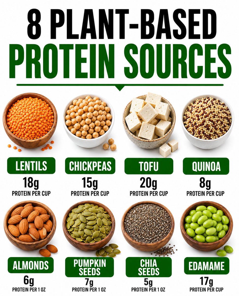 LearnEvery8w's tweet photo. Looking for high-protein foods without meat? Start here. https://t.co/M4PWiy9i0s