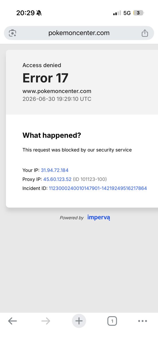 rhyscopperthwa1's tweet photo. @pokemondealsuk No I kept getting errors. Getting the try again error and the error 17. Getting this with the last few releases https://t.co/l0hfLLfwvi