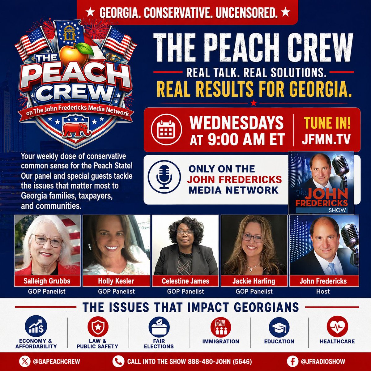 jfradioshow's tweet photo. #JFRS #WEDNESDAY #GodzillaOfTruth
6:00 AM -10:00 AM ET | LINE-UP - Watch Live at https://t.co/PKkmw24TXc
7:35 AM ET @PhillDKline
8:05 AM ET @RepMGriffith
8:35 AM ET @RepJohnMcGuire
9:00 AM ET @GAPeachCrew @1stvcgagop @hollykesler @houstongaines @joshuaatolbert #JackieHarling #CelestineJames
Taking Your Calls!!! 888-480-JOHN (5646)
Download the APP at:
https://t.co/x73b5KVQCo
Stream Live on #GettrLIVE @jfradioshow
https://t.co/EymSgYn10A