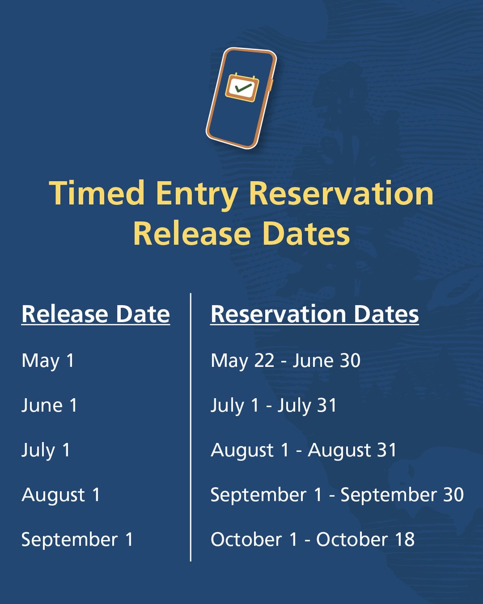 RockyNPS's tweet photo. Planning for upcoming trips to Rocky Mountain National Park during the month of August? Don't forget your timed entry! During certain hours of the day, a timed entry reservation is required to enter the park.

Timed entry reservations will be released on https://t.co/q35YJ53wjp for the dates of August 1 - 31 tomorrow morning, on July 1 at 8 a.m. MDT. 

To make a timed entry reservation, visit https://t.co/NIWr8dHTMY
