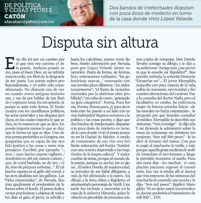 M451054R3's tweet photo. Catón.- 2026.06.30.- «Disputa sin altura»; ''Reforma'':

@JSantibanez00