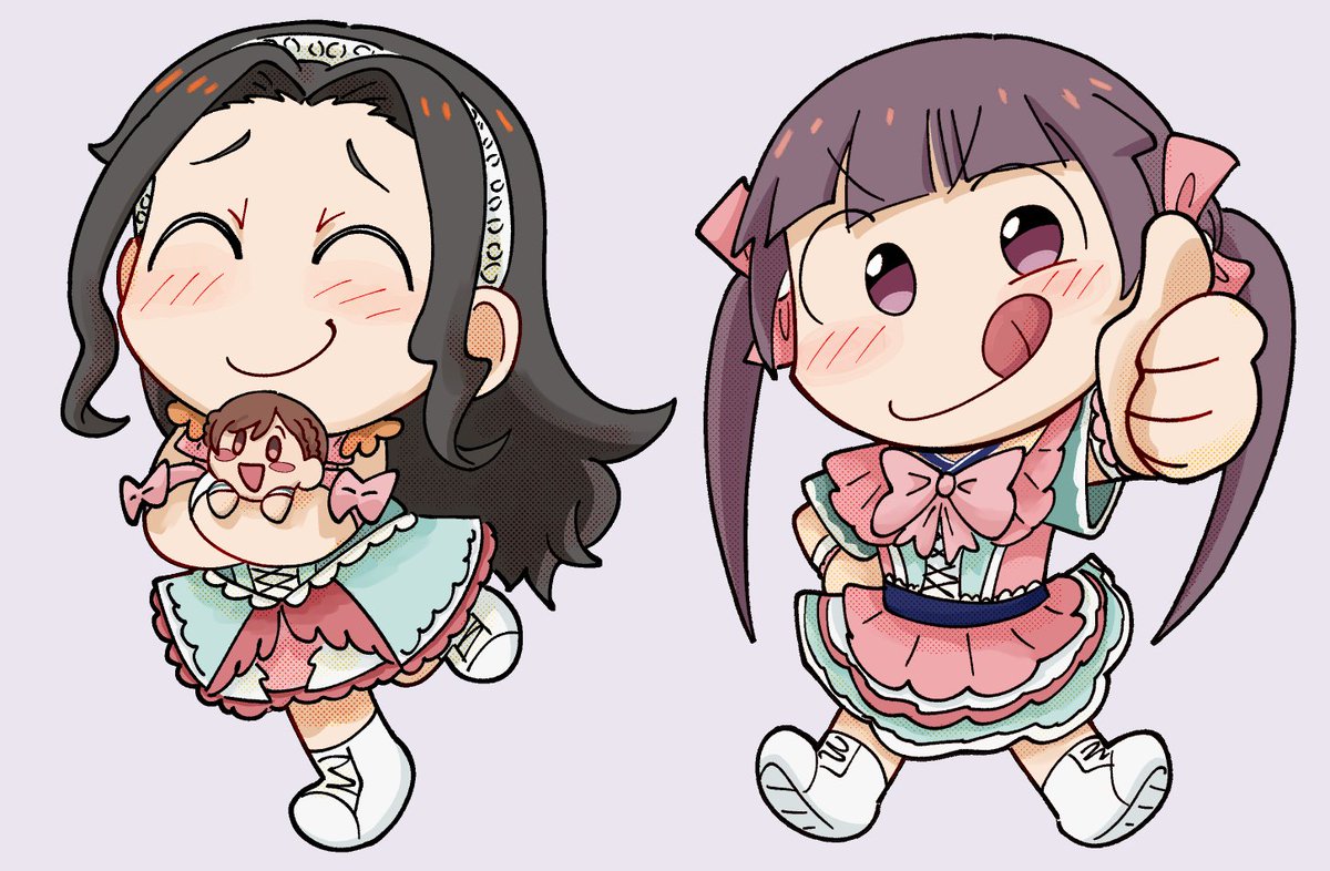 gamjabyte's tweet photo. I did the Kanon last minute and she mogs my Ayumu so hard it's not even funny 😭😭😭 https://t.co/aehcbW8GyQ