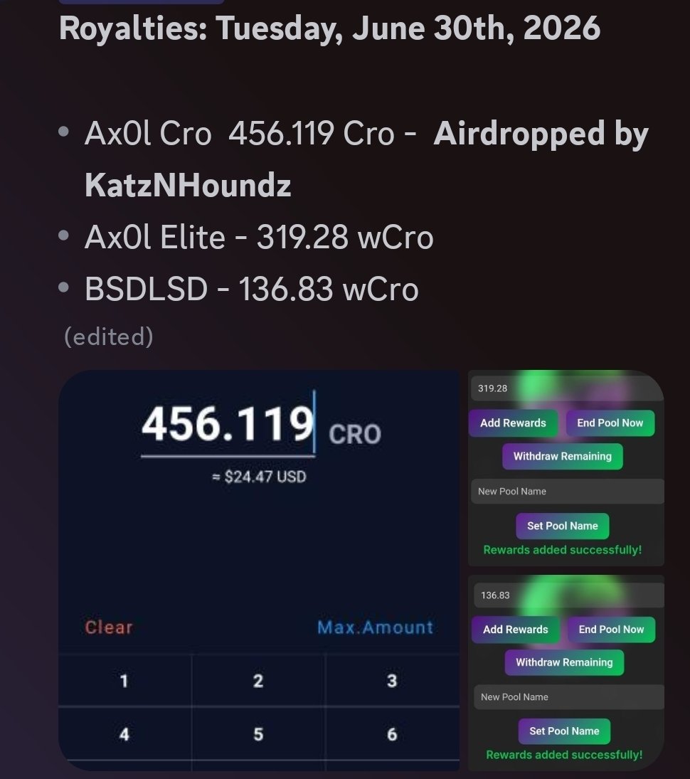 GaiaEcoNFT's tweet photo. 🌎 Monthly rewards have been distributed!

💰 $195 in Revenue
🌱 50% compounded into Dust Vault
⛓️ 25% to Cronos Pools
🔷 25% to Polygon Pools

Thank you for growing with Gaia Ecosystem. More rewards are on the way!

🌐https://t.co/0ZjNQOSQM2

#GaiaEcosystem #NFTStaking #Web3‌ https://t.co/Qbs8EYH5qQ