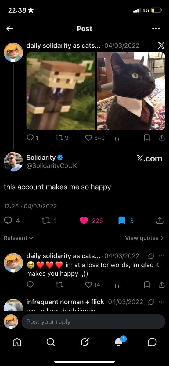 cats4solidarity's tweet photo. guys he used to be kind to me and my cat posts ☹️☹️☹️☹️☹️☹️☹️ /silly https://t.co/0Lbff4ufmr