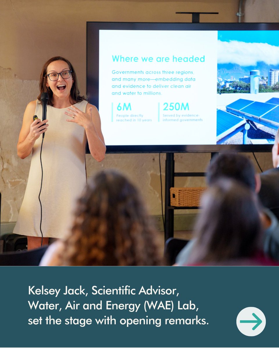 JPAL's tweet photo. A week of conversations on climate, evidence, and what it takes to make solutions work in practice.

At #LCAW2026, J-PAL’s Air and Water Labs across @jpal_africa, @jpal_mena, and @JPAL_SA  with support from @CommunityJameel  convened a panel on the role of evidence and innovation labs within governments. 

Across perspectives from Cape Town, Cairo, and South Asia, one idea came through clearly. Many climate solutions exist, but translating them into action at scale remains the challenge.

Through J-PAL’s Air and Water Labs, governments are working to bring evidence, data, and technical expertise closer to real decisions. Not as one-off projects, but as part of how institutions operate.

Here are a few glimpses from the week:

#LCAW2026 #LondonClimateActionWeek2026