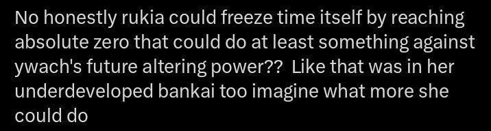 KnuckleCracks's tweet photo. @Ellerie_you @avemight Apparently she can freeze time and is the perfect counter to the Almighty. People actually think this. https://t.co/6eDdV3OXO8
