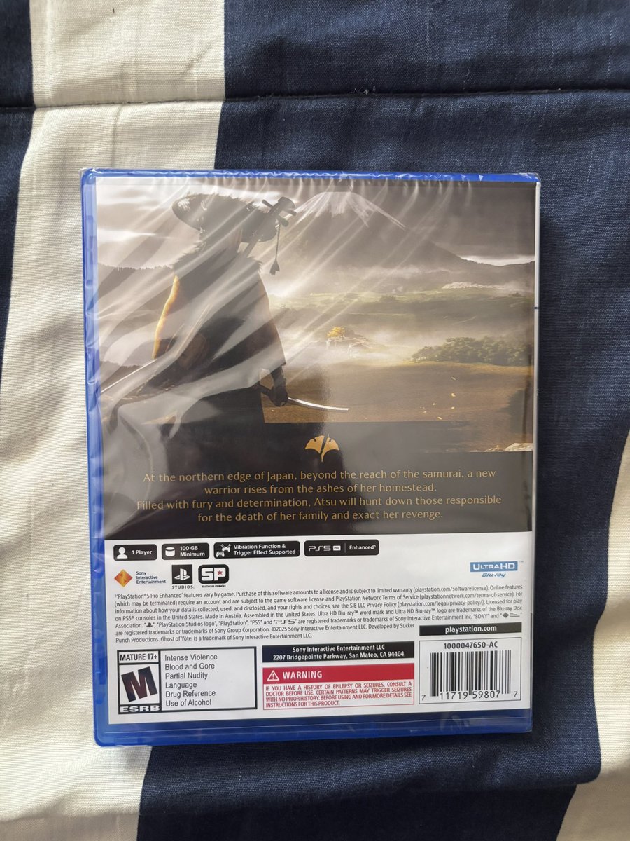RealAmanGrewal's tweet photo. EVEN MORE MORE GOOD NEWS: TODAY may be the very last day of June BUT I officially just bought my own PS5 copy of Ghost of Yotei from my Skokie, Illinois @Target store which was officially out 8 and a half months ago! 🤩👍😃👍🎮 #Gamer #MyFifthVideoGameOF2026 https://t.co/ykQPMOHfrq