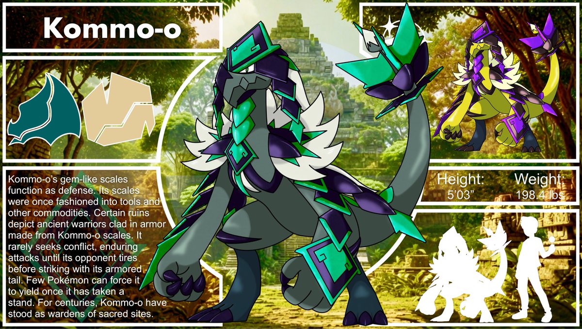 RockyThe3rd's tweet photo. Changed Kommo-o into a statue, yippee fun!

https://t.co/vqpLhXpAuz

Old art -> New Dex -> Art page https://t.co/kftHmS6tga