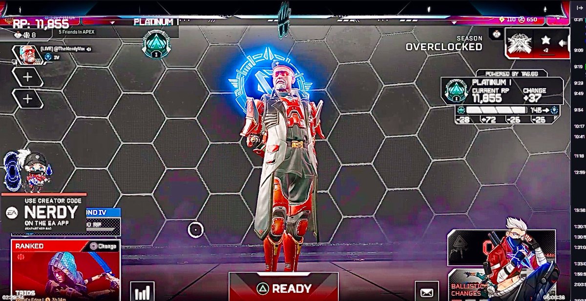 TheNerdyVox's tweet photo. Thank you @PlayApex for the Pride send off! It helps to put me at ease before I step into solo queue conscription ๐ซก๐ณ๏ธโ๐๐ฎ #EAPartner #ApexPartner
Mandatory Solo Ranked grind live now on @Twitch: https://t.co/sWcl7eSfnZ https://t.co/b6dQkLBNHk