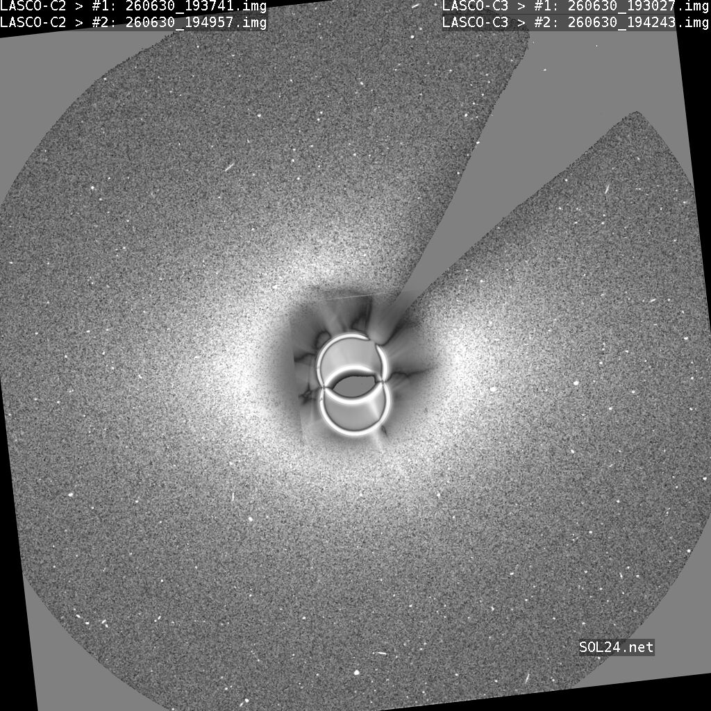 Theragem1's tweet photo. Lasco c2 June 30 - rings separating ... https://t.co/4RB78E0TSM