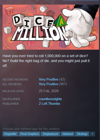 countlessn1ghts's tweet photo. my game is almost at 1,000 reviews on steam...

if you have played and enjoyed it... please go leave a review as it would really help a lot!! 🙏 https://t.co/CPIIZsP7QK