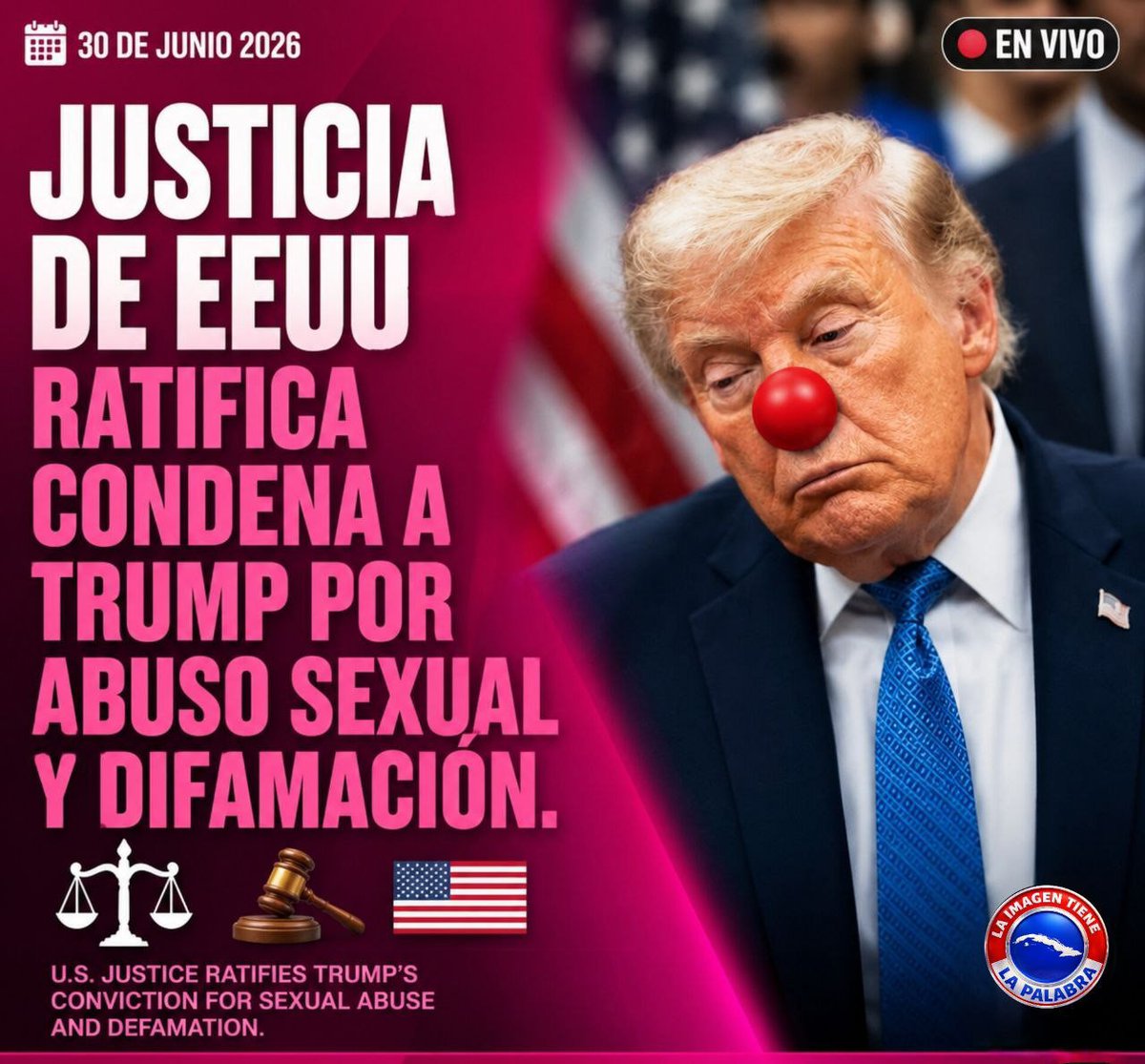 ReginaTopcuba's tweet photo. La Corte Suprema d EEUU desestimó este lunes el recurso d apelación presentado X Trump contra el fallo q le obliga a indemnizar a la escritora y columnista E. Jean Carroll
#TrumpIsOnTheEpsteinList

(Sigue el hilo)👇🏼 https://t.co/93FXzt8xHA