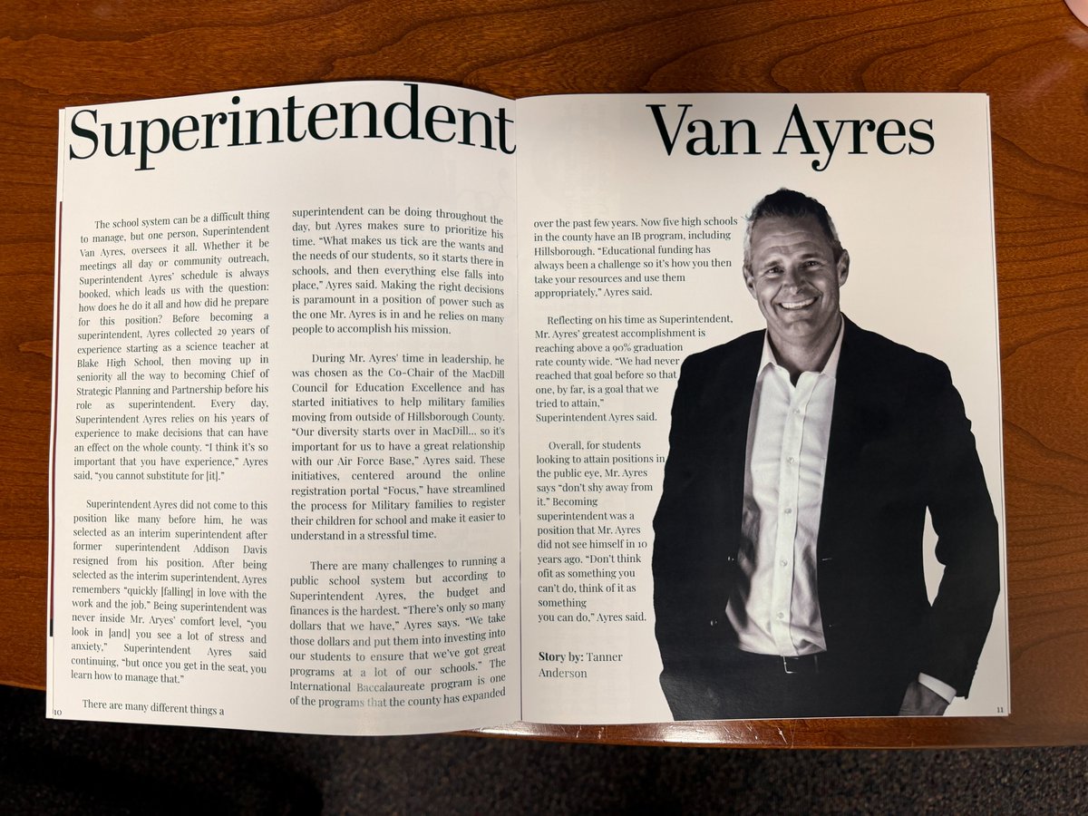 VanAyresHCPS's tweet photo. They did a phenomenal job, and I enjoyed sharing my journey, what it's like to serve as superintendent, and my vision for our district.

Congratulations, Tanner and Olivia! I can't wait to see all you'll accomplish in this next chapter. And always remember, Go Big Red! https://t.co/iB8bqdjBSQ