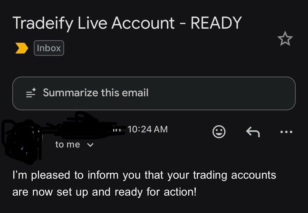 SailBoatTraders's tweet photo. @Tradeify had the quickest process going from sim funded to live.
Took about 14 hours from the first notification of me going to live, to being able to trade the live markets
#nq #mnq #mes #es #tradeify #propfirm #live #livetrading #proptrader #proptrading https://t.co/3VRGkGeWTJ