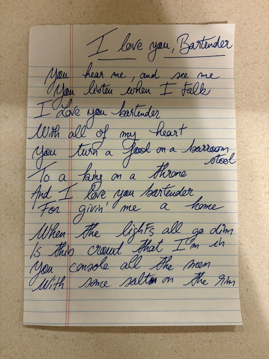 TheoLawrence's tweet photo. Since I started writing my own songs when I was 10 yrs old, it’s always been for the love of the pen.  
I've been sharing little pieces of this one lately.
I'll be playing it at my Grand Ole Opry debut on July 7. https://t.co/C2w8b5o6D1
