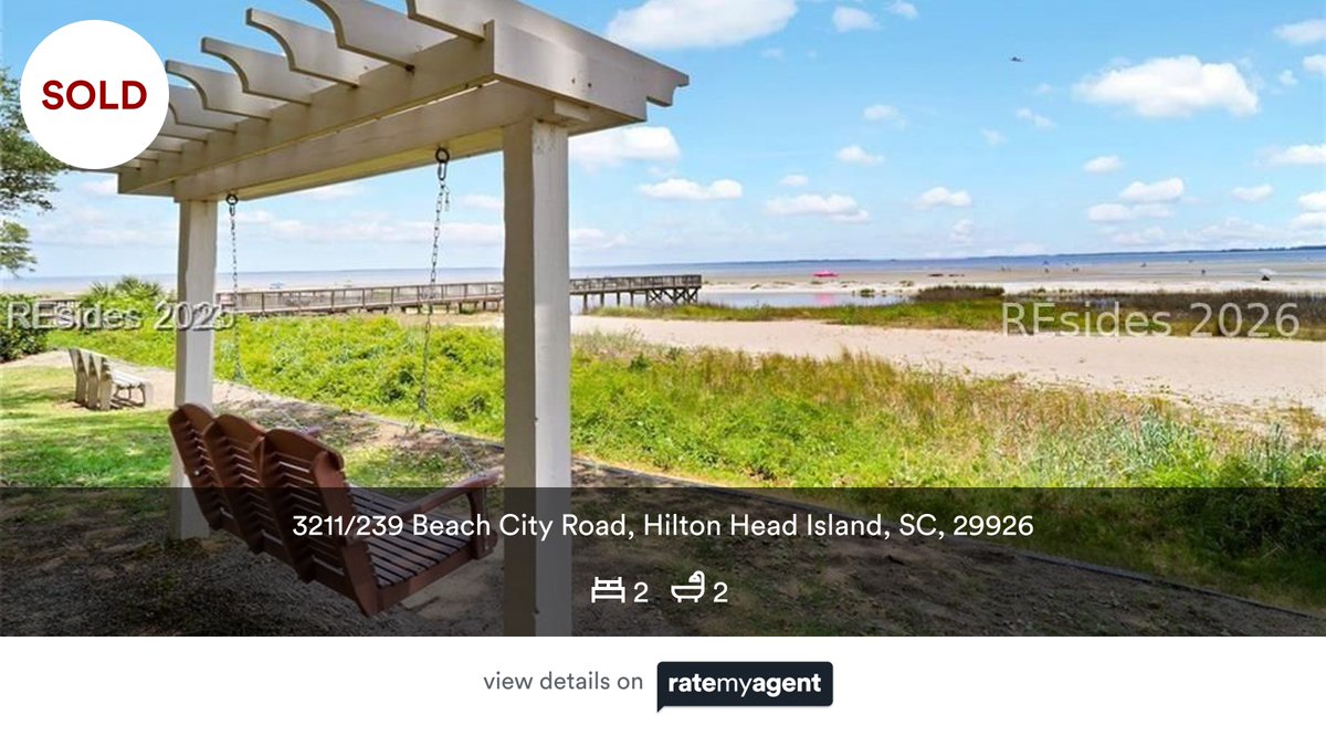 JimCouture's tweet photo. 🛌 2 🛀 2
📍 3211/239 Beach City Road, Hilton Head Island, SC, 29926

My latest sale on #RateMyAgent.

https://t.co/FUgmXIwNud

...
#ratemyagent #realestate https://t.co/6wGGxCrlaD