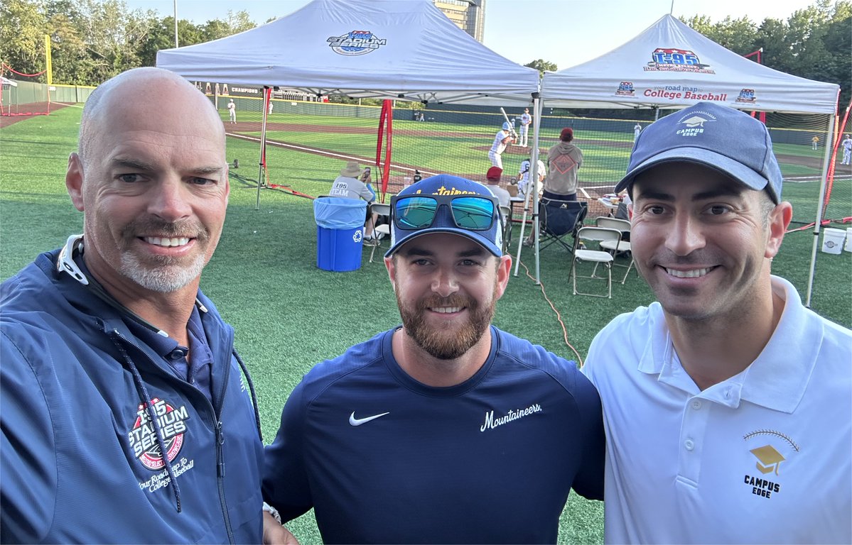 I95Metro's tweet photo. Omaha comes to NJ!  @hefner_2 @JoeyCuomo5 @nathanael_rorie @justinoney30.  @WVUBaseball is back!  Last year they nabbed one of the most talented arms.  Who will be next?  Country Roads baby! @CampusEdgeBBall https://t.co/IevWvAv0KV