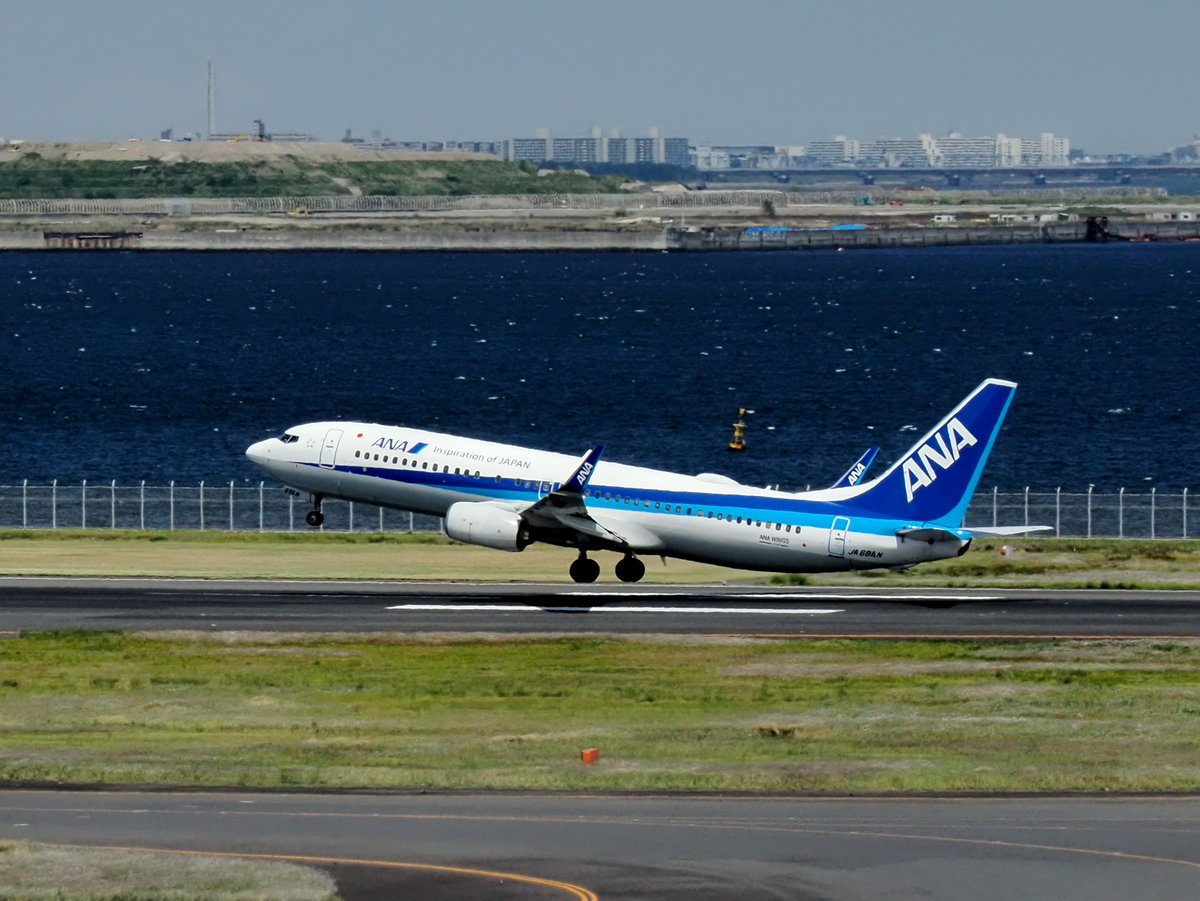 🛬 JA68AN B737-800 #ANA #全日空 #東京 #羽田空港 #飛行機 #ソラマニ_