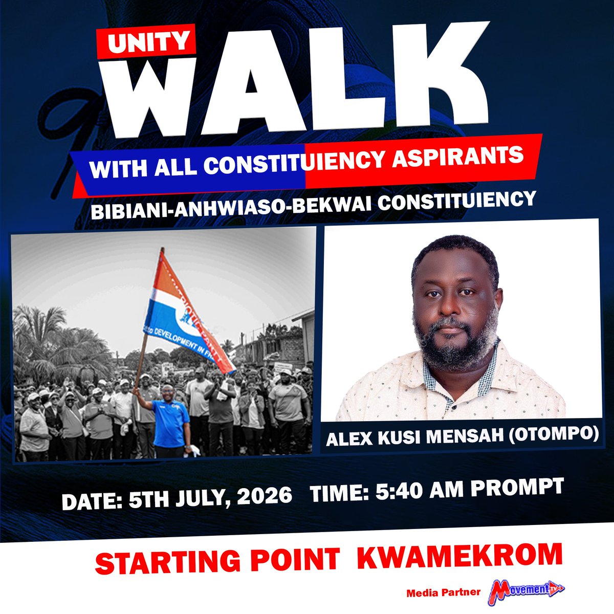 GamboJ's tweet photo. Confirmed

Commander Alex Kusi Mensah (Otompo) is repping

#KwamekromUnityWalkNPP
#BibianiNPP https://t.co/nKwdrcd2mD