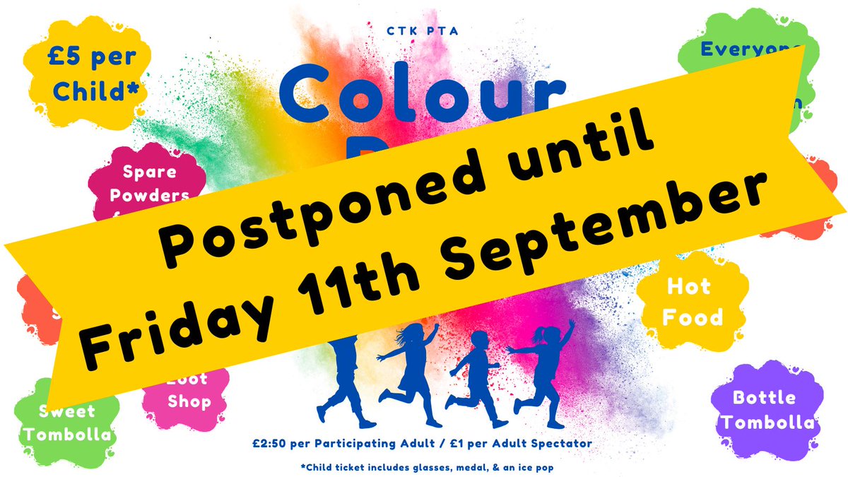 CTKPTACov's tweet photo. Due to another expected heat wave this event has been postponed
Our new date is Fri 11th Sept 26 4 - 6:30pm.

Current Yr6 are welcome to come back &amp; join us.

If you have booked, but can not attend the new date please email for a refund christthekingpta@gmail.com @CTKPrimaryCov https://t.co/z3B6s3o6hu