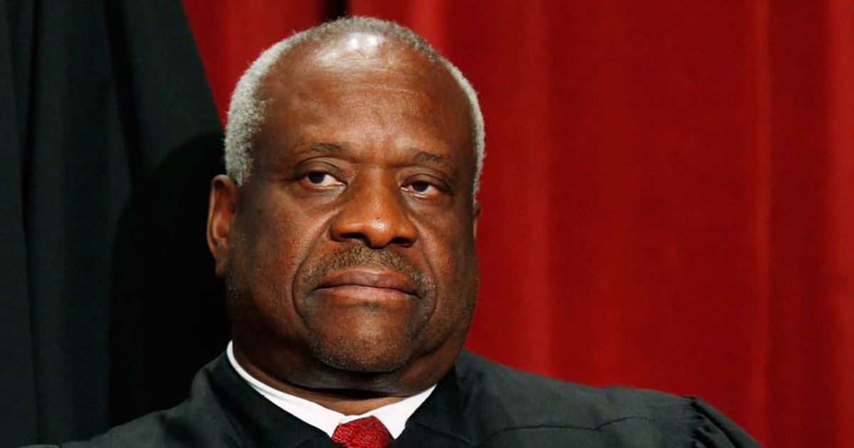 thehoffather's tweet photo. Justice Clarence Thomas: "Men and boys with gender dysphoria are not women or girls, even if they believe they are." https://t.co/3e6c16pEgE