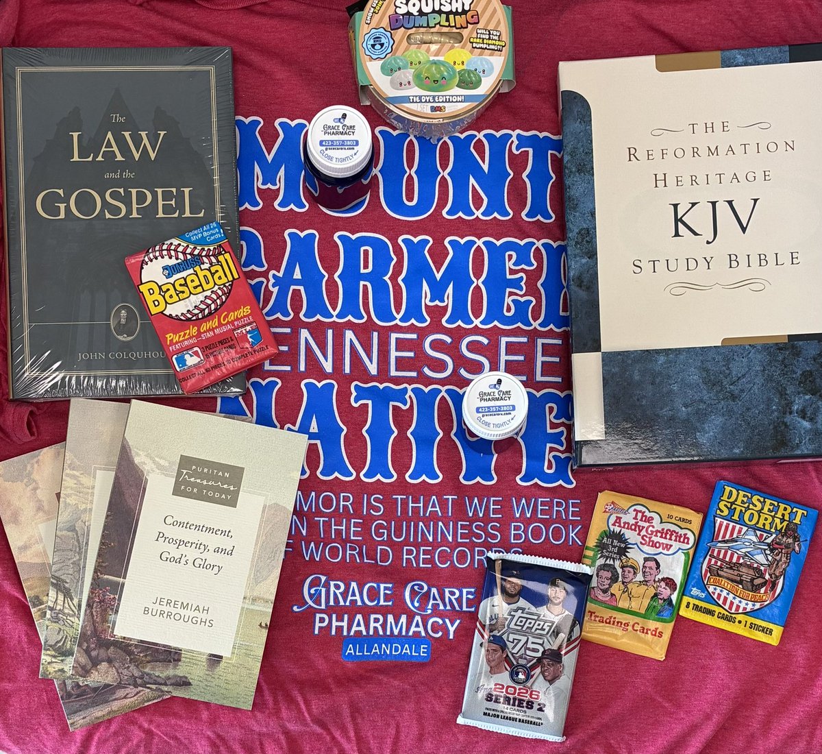 GraceCareRx's tweet photo. If one picture could summarize Grace Care Pharmacy. 
Lots of Grace
Lots of Care
Lots of Sweet Swag
Coming soon! 

#Allandale 
#MountCarmel 
#HawkinsCounty 
#Kingsport https://t.co/t1pJy8JfqX
