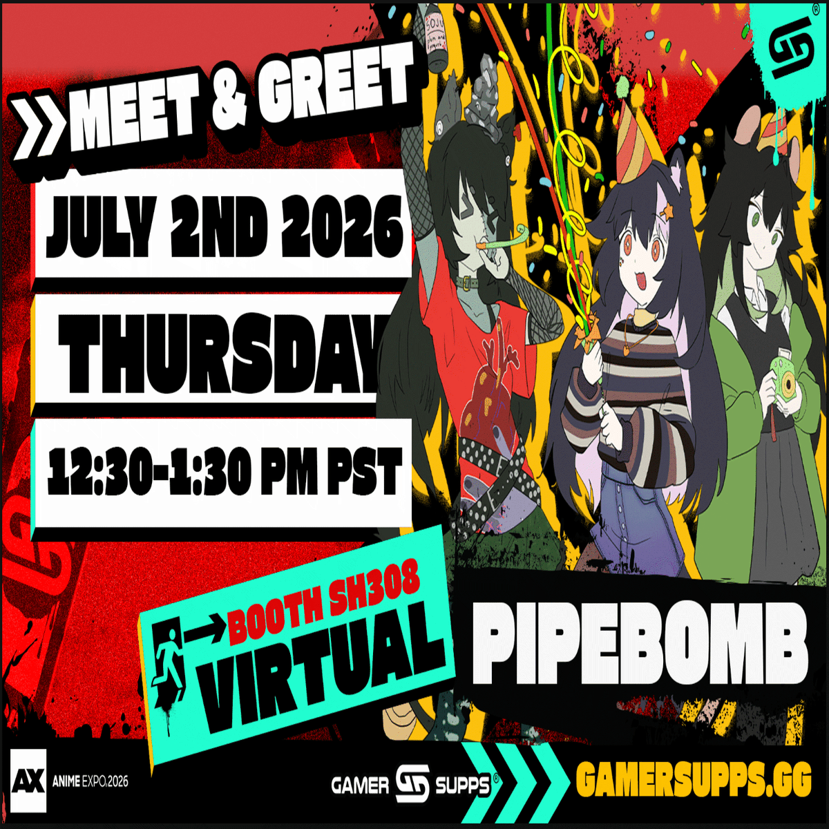 UNREALGRL's tweet photo. I have TWO meet and greets with Zum and Ecto this anime expo weekend 
July 2nd - Thursday 12:30-1:30PM Gamersupps booth, South Hall #308 (this is a free ticketed event be sure to show up early and ask for a ticket)
July 3rd - Friday 11am-12pm Mosobox booth , WH-200
See ya then https://t.co/9COWQS6u35