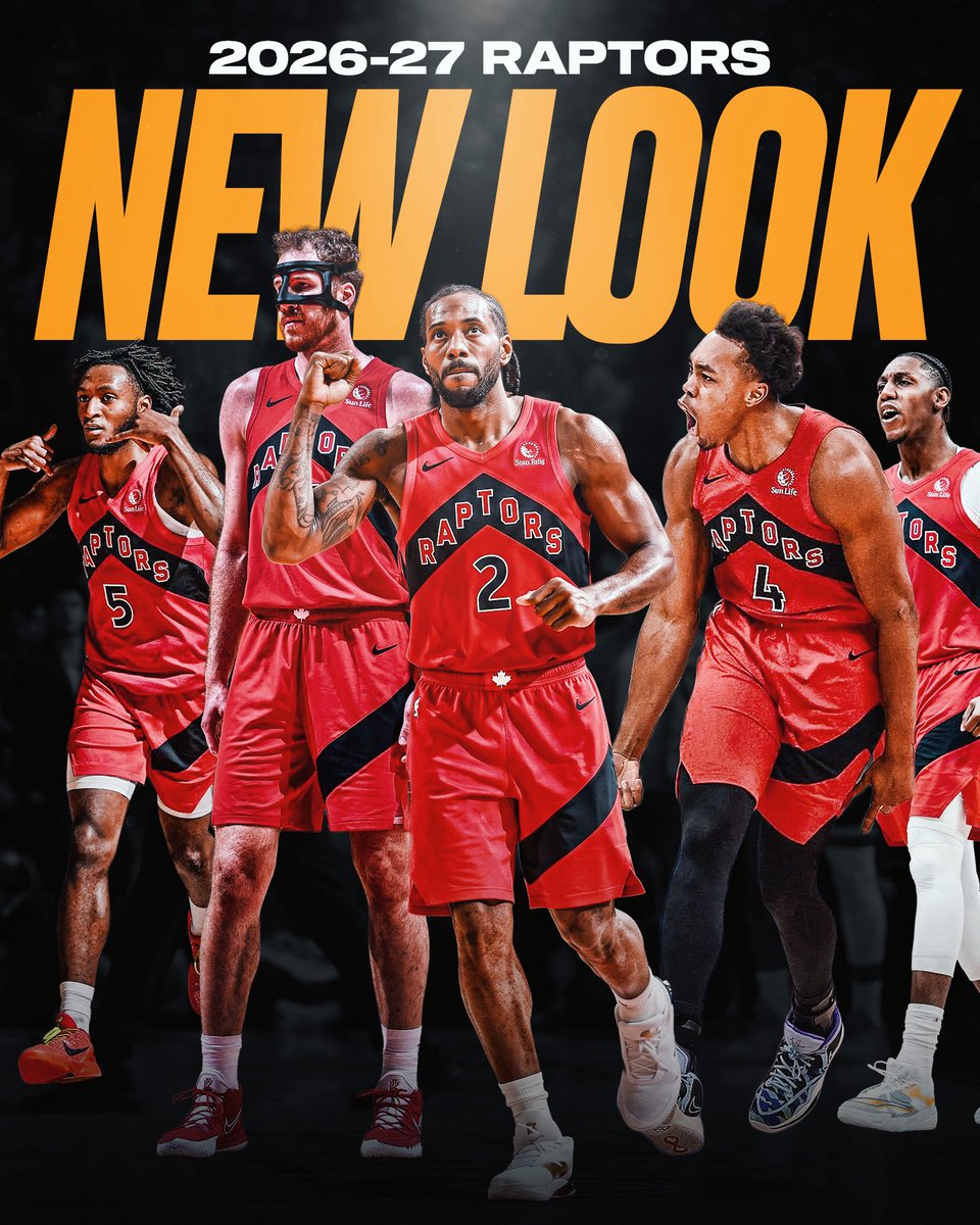bballforever_'s tweet photo. The 2026 New Look Raptors 😈

🔶 Immanuel Quickley
🔶 RJ Barrett
🔶 Kawhi Leonard
🔶 Scottie Barnes
🔶 Jakob Poeltl

Toronto finished as the 5TH SEED (46-36) last season. How far will they go next season?? https://t.co/YExhsSlrLZ
