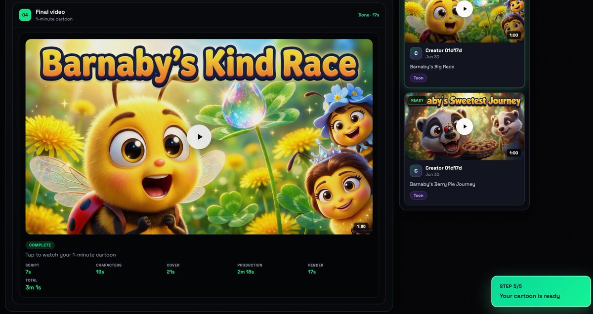 llmxbt's tweet photo. I've been quiet on the blockchain side for a while.

During that time, I built an AI pipeline that automatically turns children's stories into videos.

It automates YouTube content creation and helps creators scale their income.

I'll share the first demo in a few hours. 👇👇 https://t.co/sVuntDyEsV