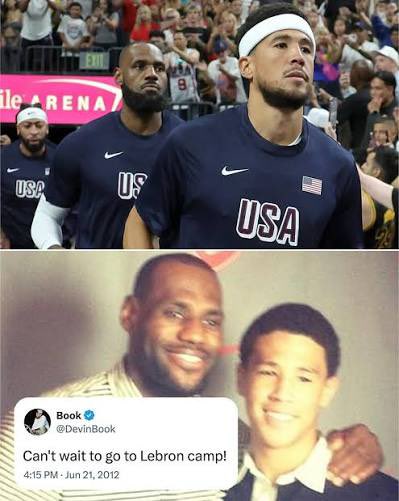 AndrewLeezus's tweet photo. Hello @KingJames here are some reasons you should come to Phoenix: 

- Devin Booker 
- we love Rich Paul 
- close to LA 
- you're an hour and a half drive away from Bryce at U of A 
- Arizona has some of the best golf courses in the States 
- you bring us ring #1 you're the GOAT https://t.co/l12gxAwUmB