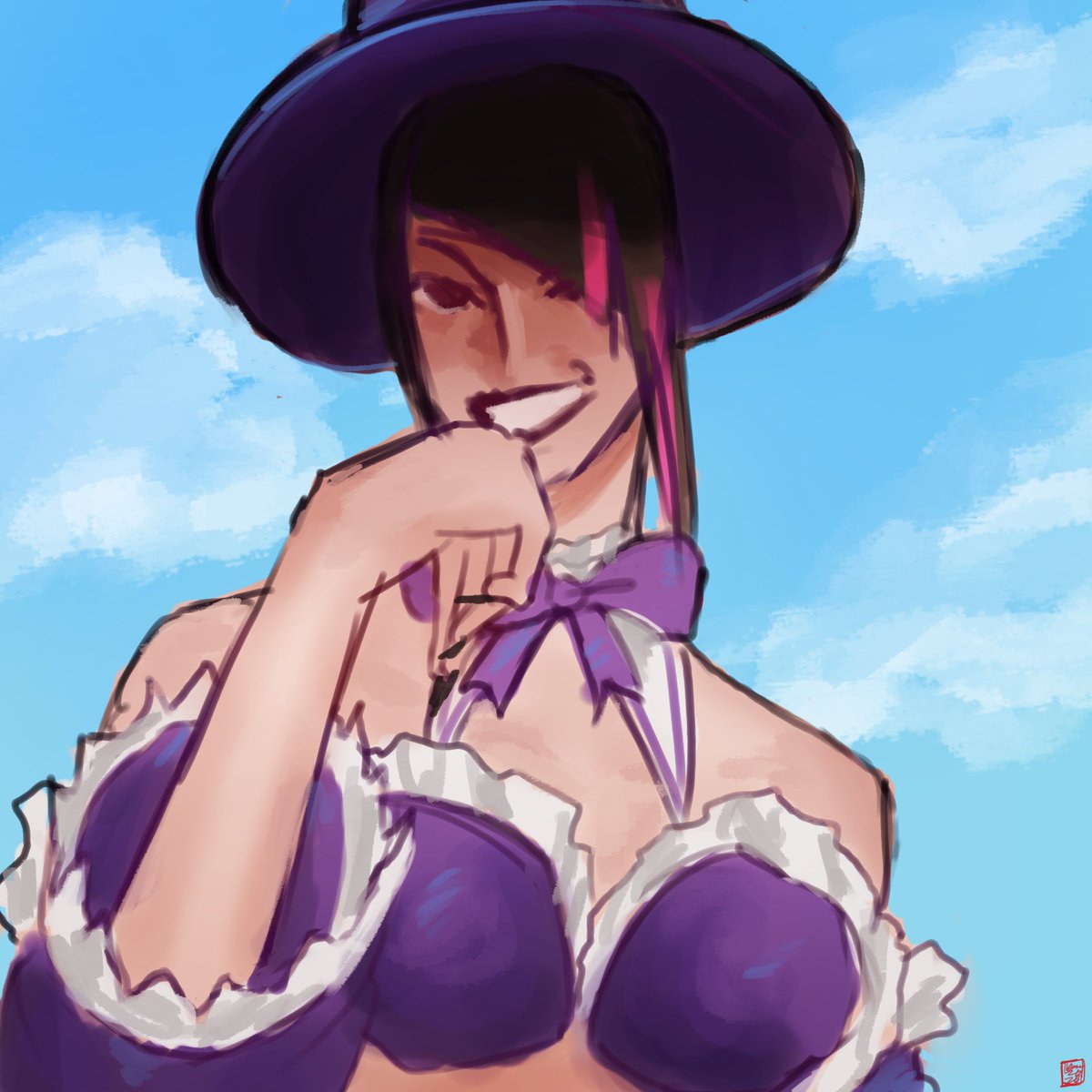 sleepyttea's tweet photo. Juri in Ingrid's outfit for a trade! ^-^ https://t.co/R4pXCSiRhf