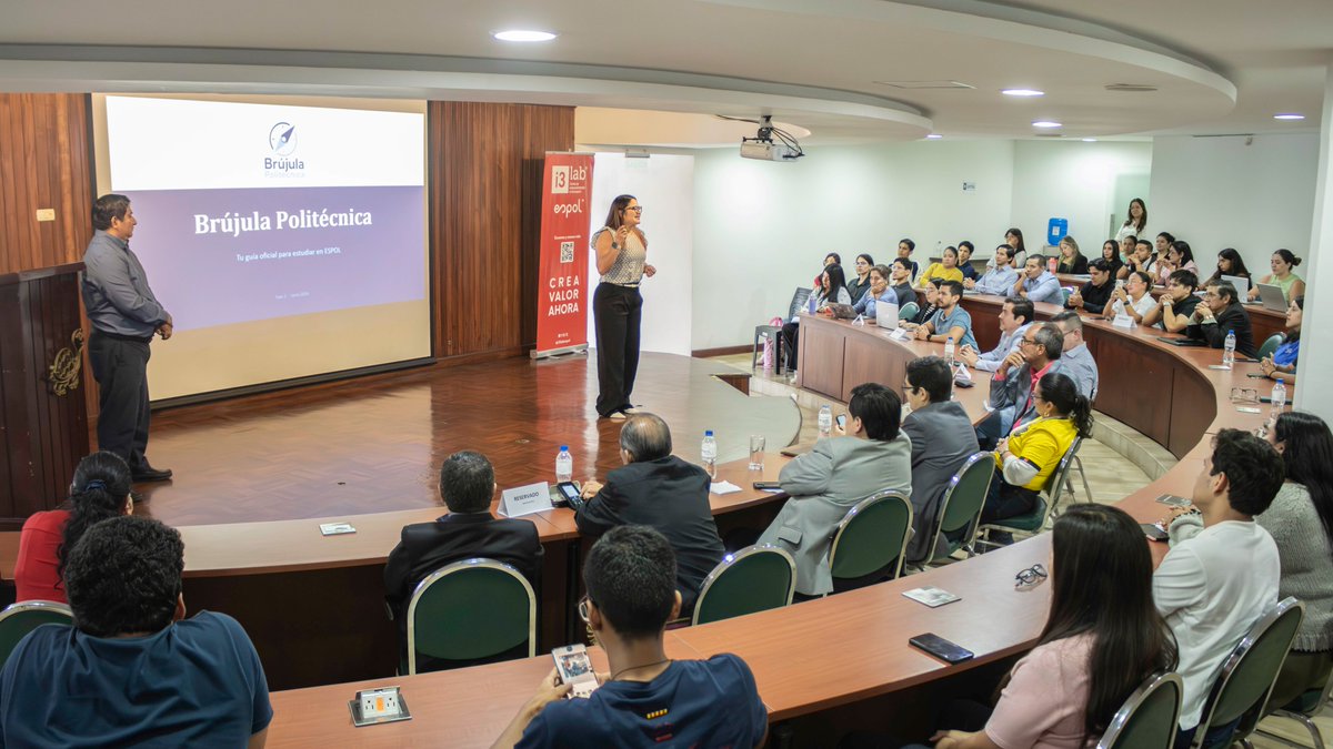 i3labespol's tweet photo. Brújula Politécnica es un nuevo ejemplo del impacto de #InnovAcción. Desarrollada a partir de un reto institucional, esta aplicación acompañará a los futuros estudiantes durante su proceso de admisión. Durante el evento también se presentó la séptima edición de InnovAcción. https://t.co/Zjnzh2WxdF