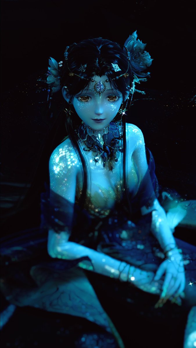YokoSun92's tweet photo. @KrisInfiNikki when I first got the dress i made elven royalty.  i mainly use it for the skin effect tho! https://t.co/Yigslnd52C