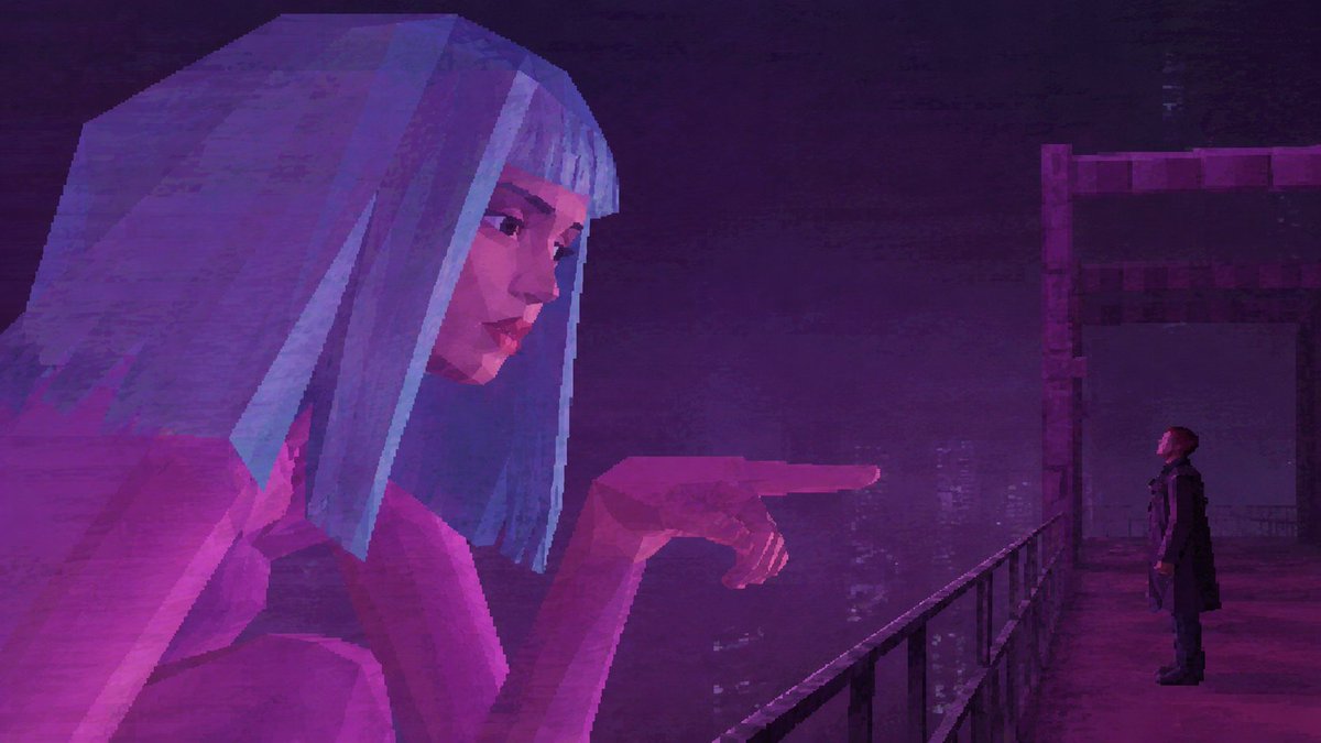 lostinlatencyX's tweet photo. Blade Runner 2049 but in ps1/low poly. https://t.co/ek8BZUp6Om