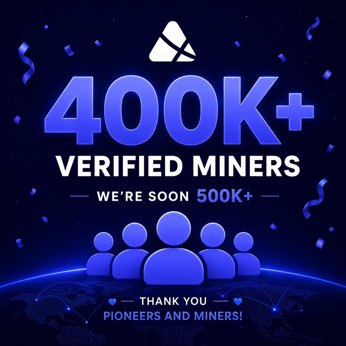 PXNetworkk's tweet photo. 🚀 400,000+ Verified Miners! 🎉

The PX Network community is growing faster every day! 

✅ 400K+ verified miners
🎯 Next milestone: 500K+

Keep mining, invite your friends, and let's reach the next milestone together! 💎⚡

#PXNetwork #MinePX #PXPioneer #Web3 #Blockchain https://t.co/HCKcpCcZu7