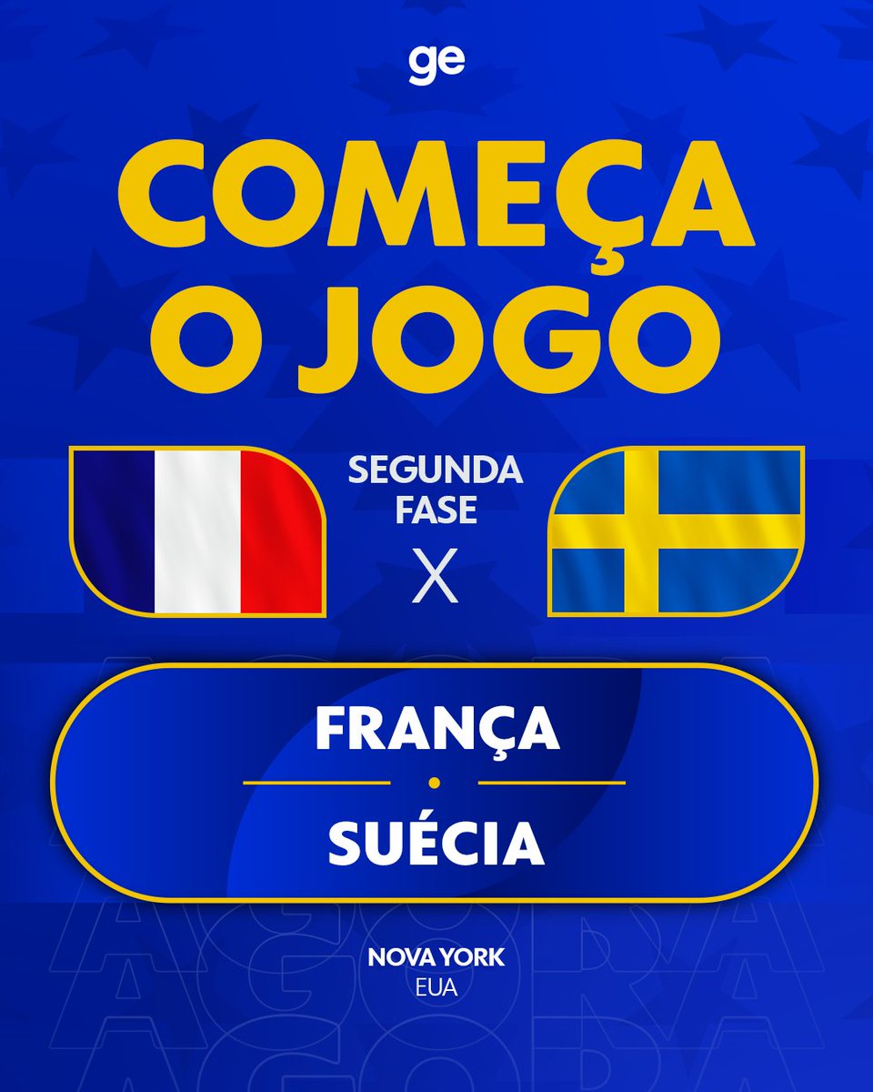 geglobo's tweet photo. Bola rolando para França x Suécia, pela segunda fase da Copa do Mundo. O vencedor será adversário do Paraguai nas oitavas!

Veja detalhes ➡️ https://t.co/M5cqK6NOuV https://t.co/gi27o0ZHMp